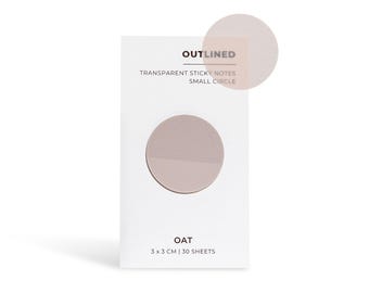 Transparent Sticky Notes - 1.18 inch Small Circle | More Colors Available