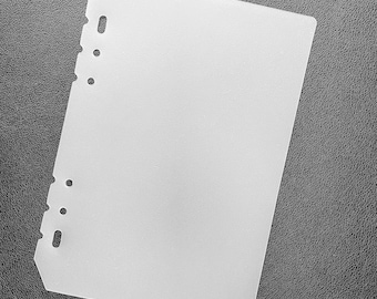 A5 Size Page Lifters | 6-Ring Frosted Dividers | Compatible with LV GM Agenda | A5 Filofax