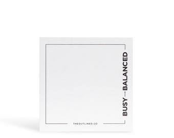 Busy to Balanced Sticky Notes