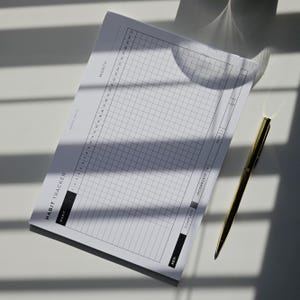 PRINTED A5 Habit Tracker Planner Inserts | Compatible with LV GM Agenda | A5 Filofax