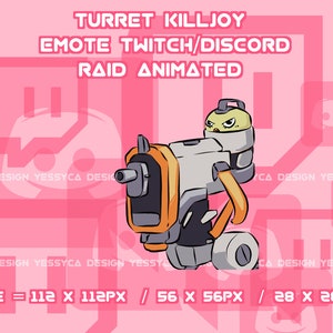 Killjoy Turret Animated Emote: Valorant Twitch/Discord (Digital Download)
