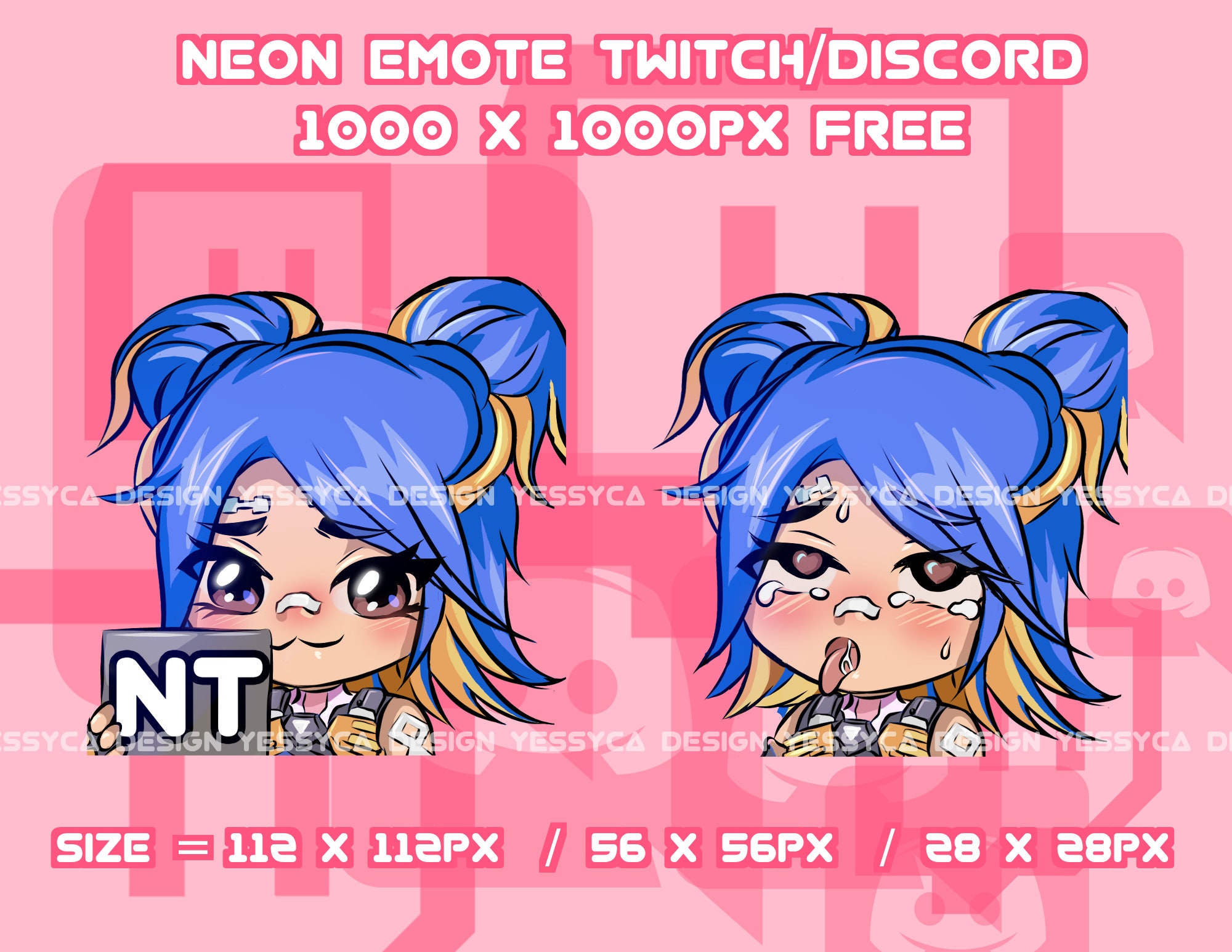 Neon Valorant Emotes: Twitch/Discord Streamer Graphics (Digital Download)
