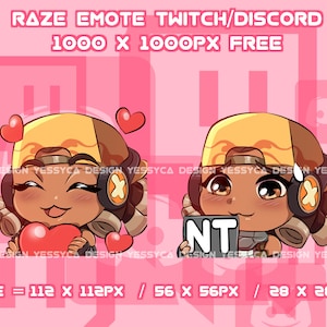 Niedliche Valorant Valorant 2 Emotes mit verschiedenen einzigartigen Gesichtsausdrücken für professionelle Discord und Twitch Streamer