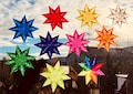 Colorful window decorations for children