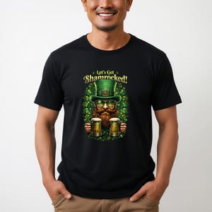 St. Patrick&#39;s Day Leprechaun T-Shirt PNG Design - Digital Download for Custom Shirts & DIY Projects