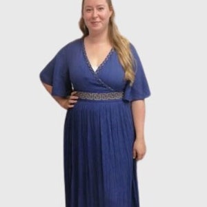 Greek dress with sleeves