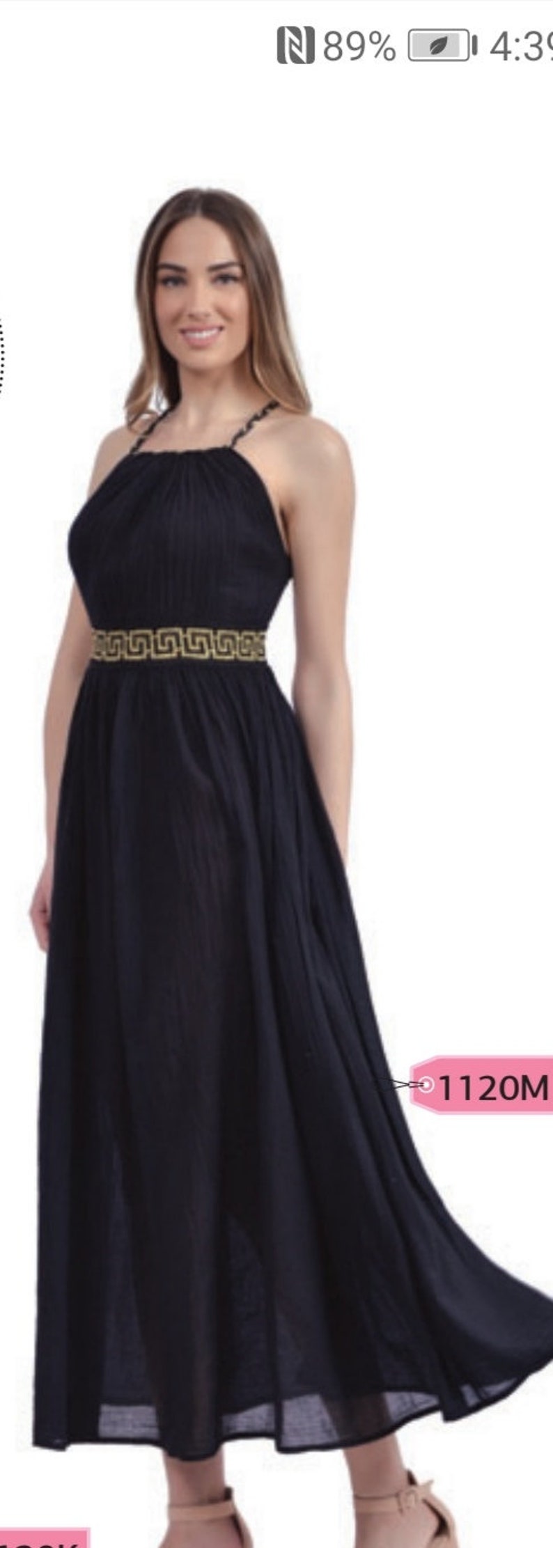 Long dress inspired from ancient Greece Adjustable super