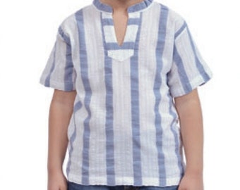 Chemise en coton pour garçons, importée de Grèce