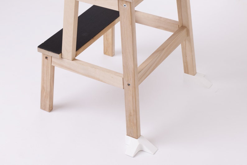 IKEA DIY-Lernturm Kippschutz mit zusätzlichem Schutz zur Seite Schutz Vorne Weiß