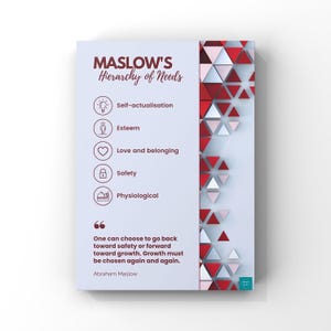 Póster de la jerarquía de necesidades de Maslow / Psicología del desarrollo / Desarrollo infantil / Decoración de pared / Descarga digital / Póster A2, A3, A4, A5