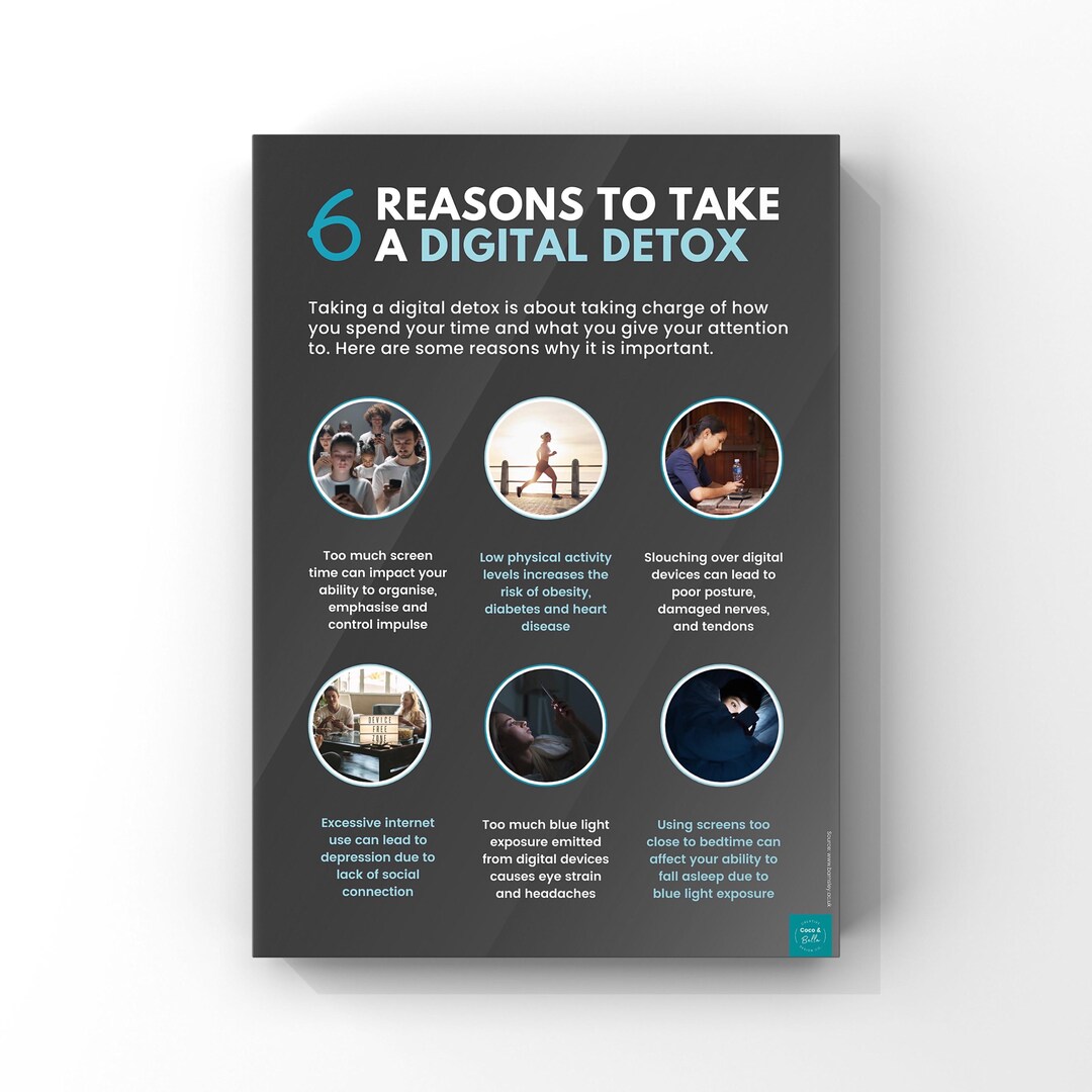 Digital Detox Poster | Health and Wellbeing | Workplace Wellbeing ...