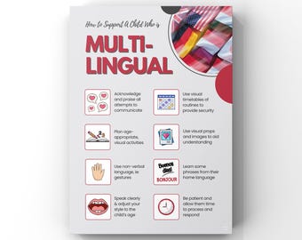 How To Support Multilingual Children Poster | Cultural Diversity | Inclusion Strategies | Digital Download | A2, A3, A4, A5 Poster