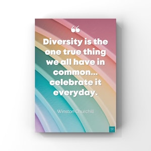 Diversity Quote Poster | Wall Decor | SEND Inclusion Diversity | Classroom Display | A2, A3, A4, Wall Art Print Poster