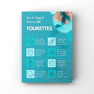 How To Support Someone With Tourette’s Syndrome Poster | SEND Inclusion Diversity Awareness | Digital Download | A2, A3, A4, A5 Poster