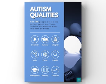 Autism Qualities Poster | ASD Awareness | SEND Inclusion Neurodiversity | Classroom Display | Digital Download | A2, A3, A4, A5 Poster