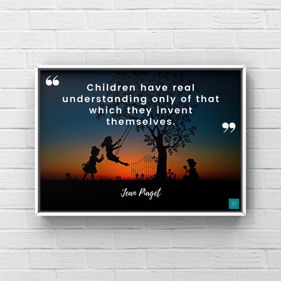 Affiche De Citation Sur Le Developpement De Lenfant Jean Etsy Canada