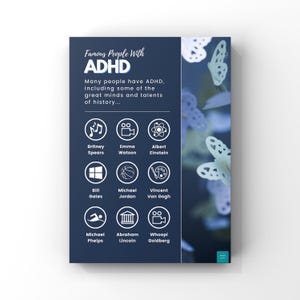 Famous People with ADHD Poster | SEND Inclusion Diversity ADD Awareness | Classroom Display | Digital Download | A2, A3, A4, A5 Poster