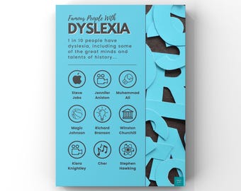 Famous People with Dyslexia Poster | SEND Inclusion Diversity Awareness | Classroom Display | Digital Download | A2, A3, A4, A5 Poster