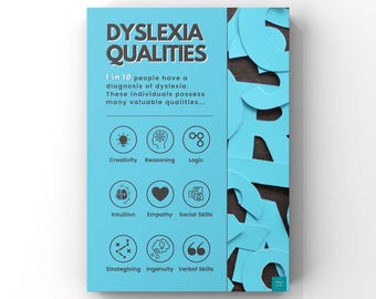 Dyslexia Qualities Poster | SEND Inclusion Diversity Awareness | Classroom Display | Digital Download | A2, A3, A4, A5 Poster