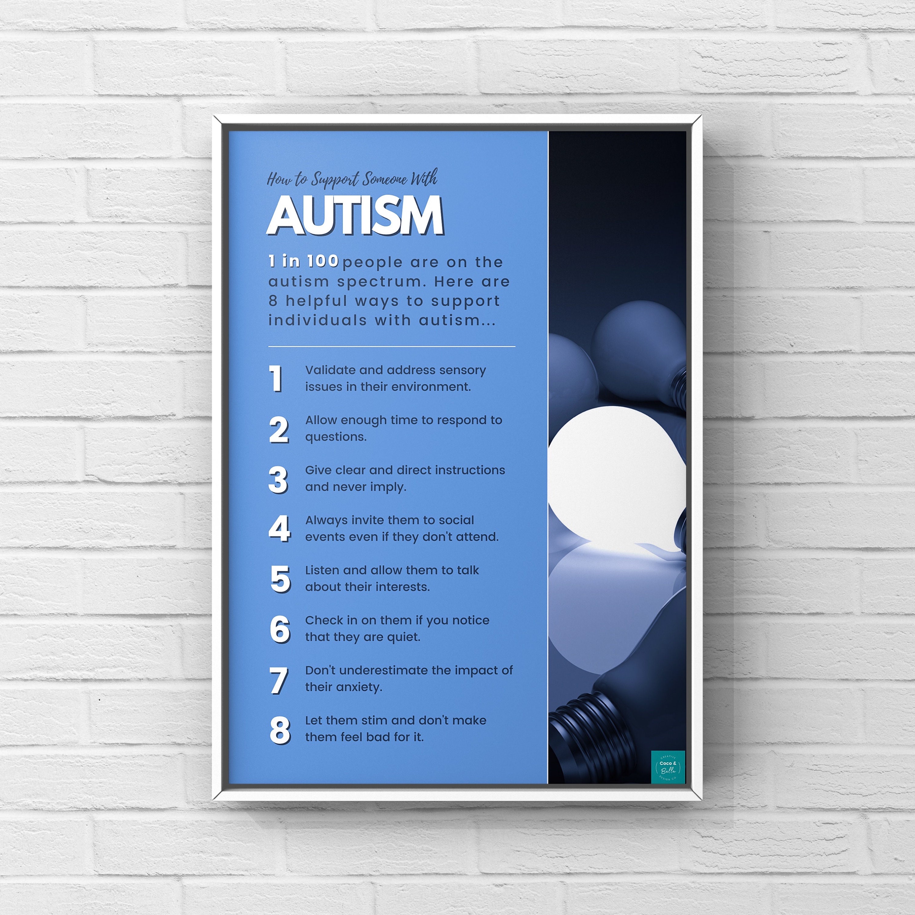 How to Support Someone With Autism Poster ASD Awareness SEND