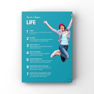 Life Tips Poster | Psychology | Self Help | Motivational Strategies | Wall Decor | A2, A3, A4 Wall Art Print Poster