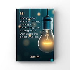 Change The World Quote Poster | Inspirational Quote | Motivational Office Wall Decor | A2, A3 A4 Wall Art Print Poster