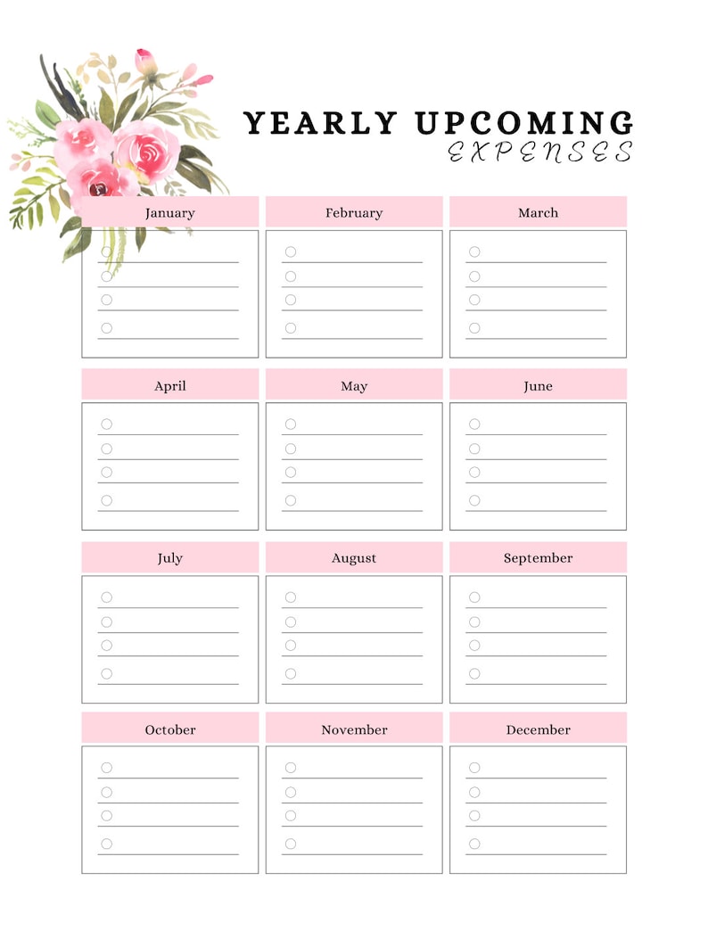 Bill tracker, Monthly bill tracker, Bill organizer with monthly tracking, Bill printable, Bill payment log instant download, Bill template image 3