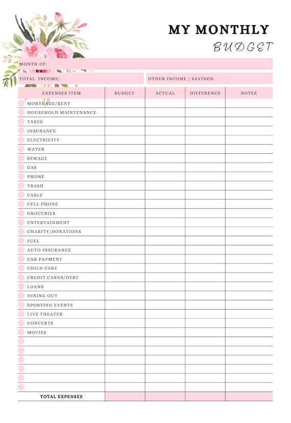 Bill tracker, Monthly bill tracker, Bill organizer with monthly tracking, Bill printable, Bill payment log instant download, Bill template