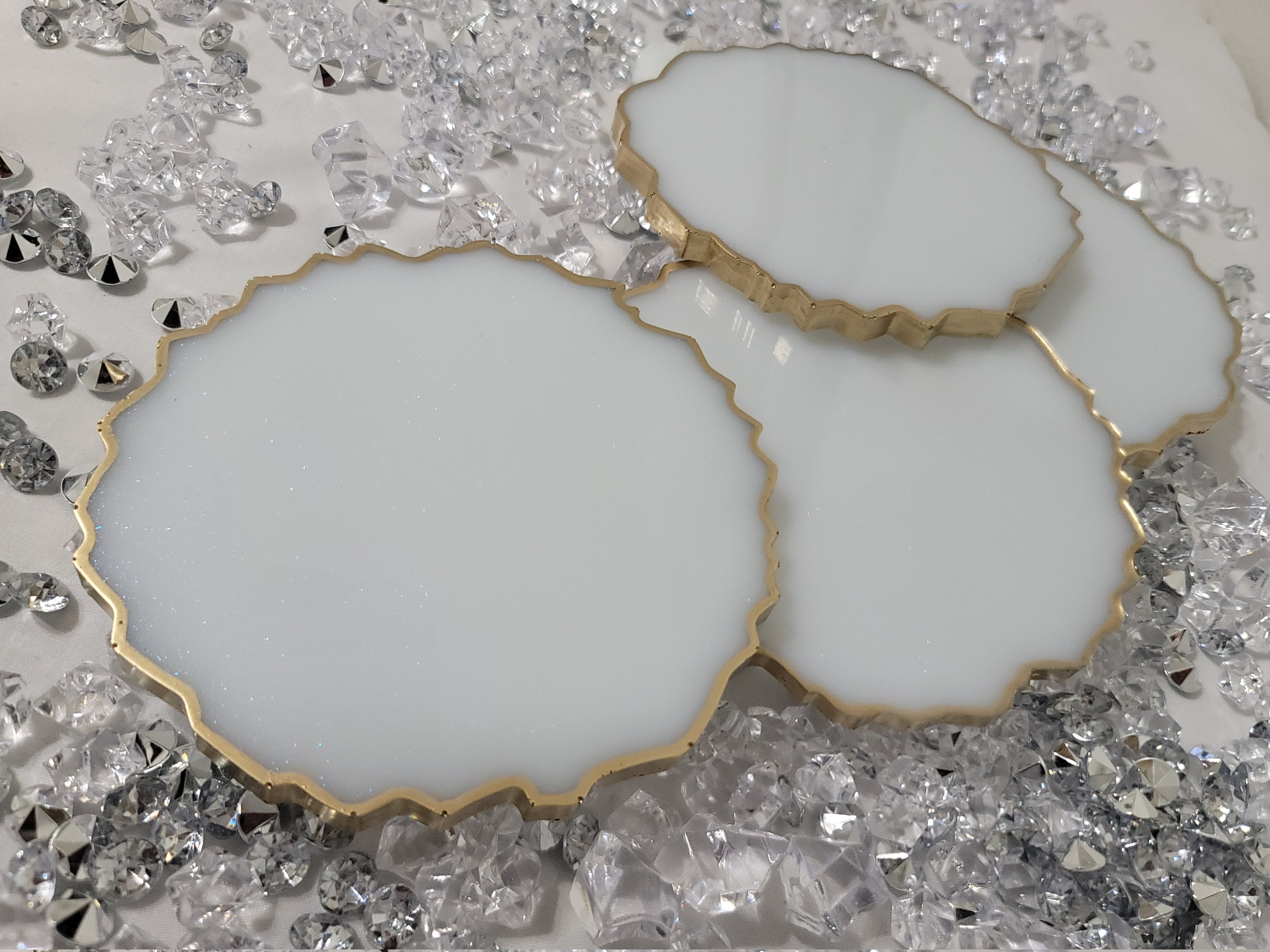 Handmade Epoxy Resin Coasters with Holder. For good cause Etsy