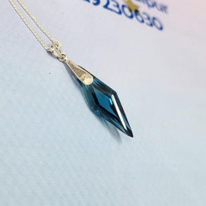 Sailor Moon Star Locket Blautopas Geburtsstein Dezember Solitär Rund Anhänger Kette Geburtstagsgeschenk Initialkette