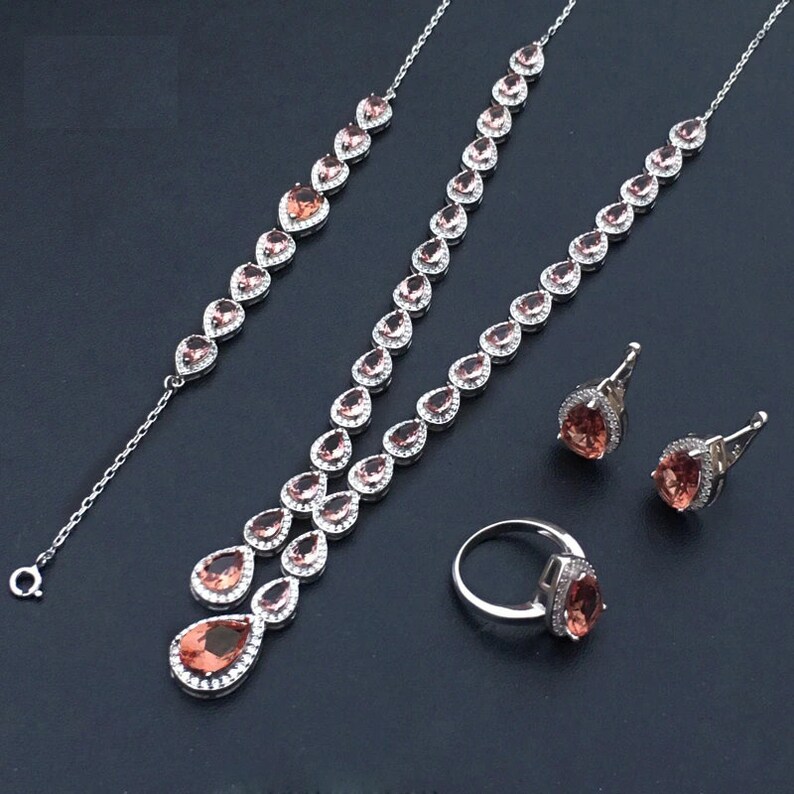 Zultanite Set- Zultanite Ring Earring Bracelet Necklace - For Wo Zultanite Set- Zultanite Ring Earring Bracelet Necklace - For Wo