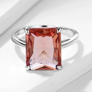 Color Change Ring, 925 Sterling Silver, Promise Ring For Her, Color Change Gemstone, Engagement Christmas Gift, For Women, Birthday Gift
