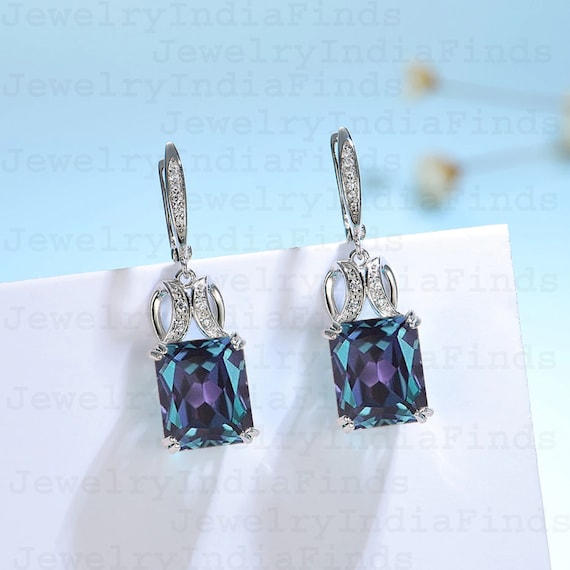 Etsy alexandrite earrings discount