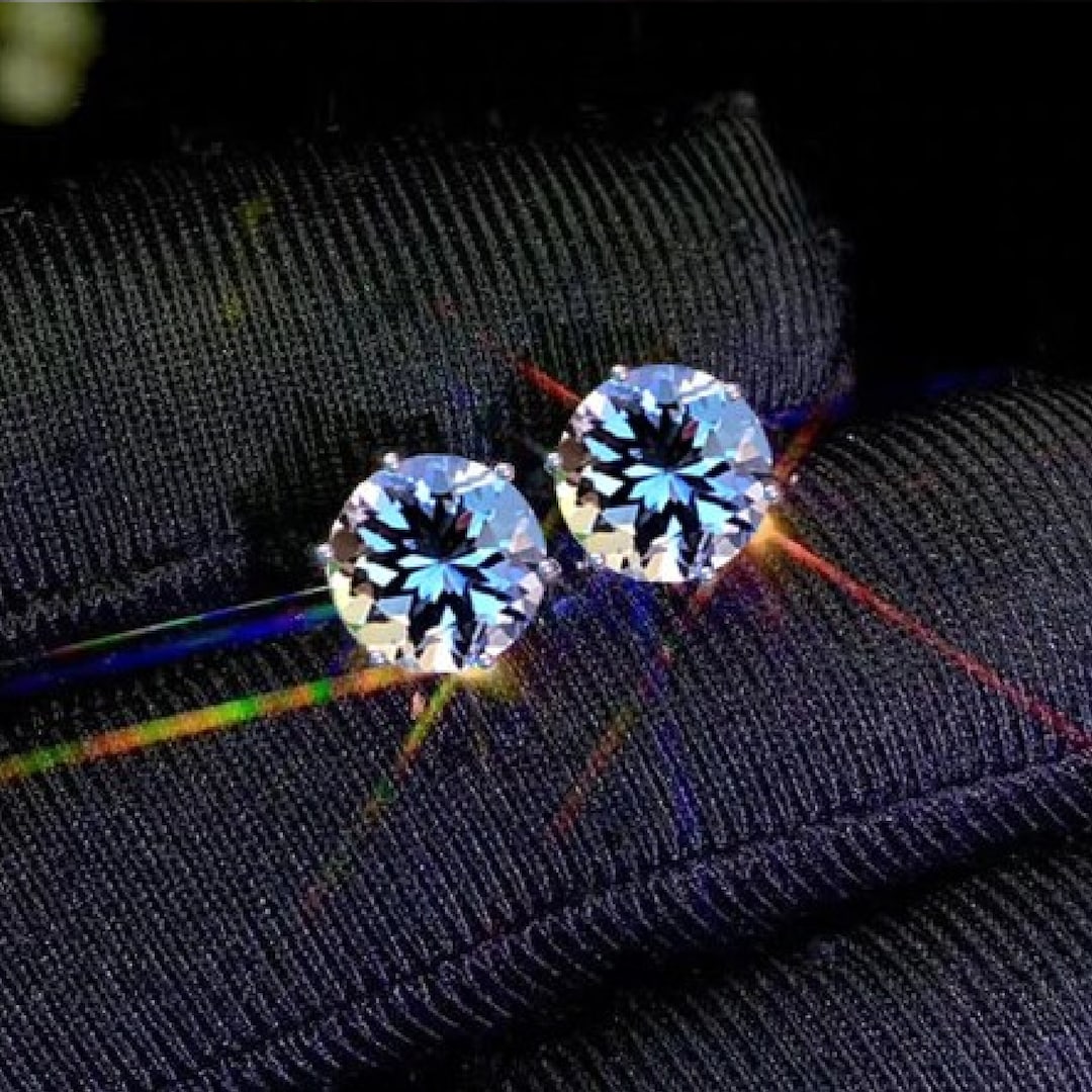 Mermaid Tanzanite Stud Earrings, Bio Color Tanzanite Earrings, Tiny ...