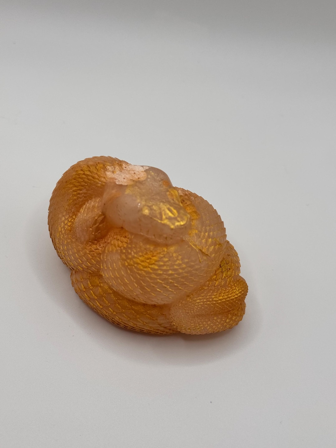 Curly Resin Snake Buddy – Epoxy Coil Critter - Etsy