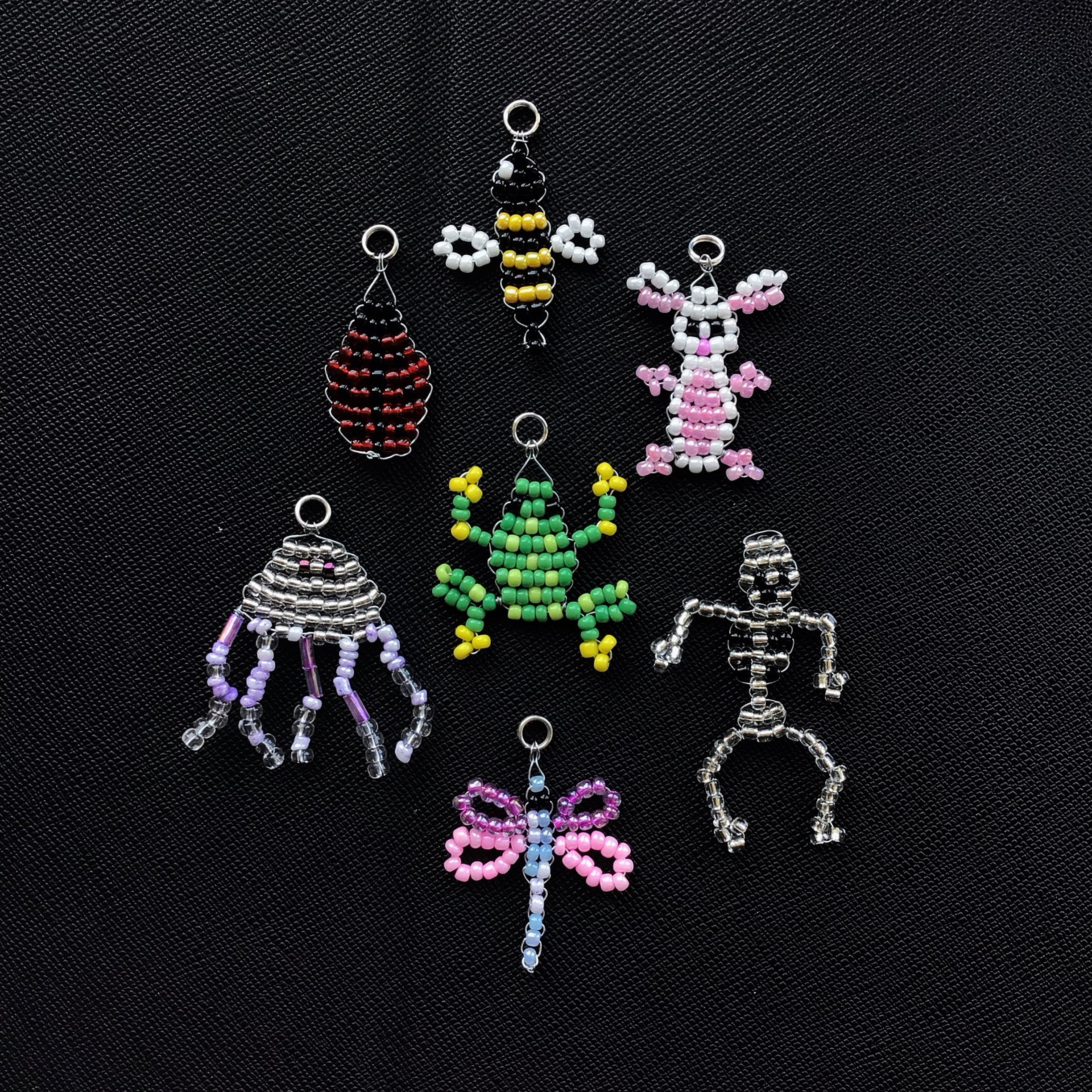 Handmade beaded animal keychain pendant accessories Etsy