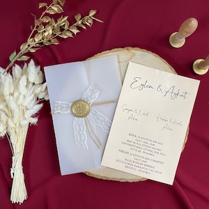 Ivory Minimalist Hochzeitseinladung, Elegante Verlobung Einladung Set, Benutzerdefinierte Einladung, Hochzeit Antwortkarte, Brautparty Einladen Karte