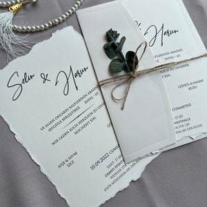 Hochzeitseinladung, rustikale Hochzeit einladen, Einladungspaket, Einzigartige Verlobungseinladung, minimalistische Hochzeitspapeterie