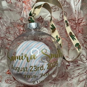 Baby&#39;s keepsake Ornament, Baby&#39;s Birth Stats Ornament, Baby&#39;s Hospital Keepsake Ornament, Baby&#39;s first Christmas ornament, siblings ornament