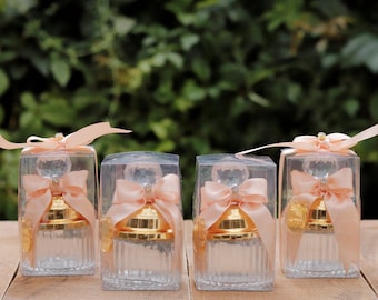 Personalized Glass Candy Dish Wedding Favors: Rustic Bulk Favors