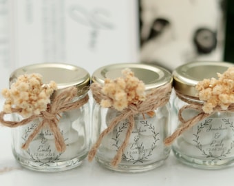 Personalized Candy Jar Favors: Wedding, Party, Shower Thank You Gifts