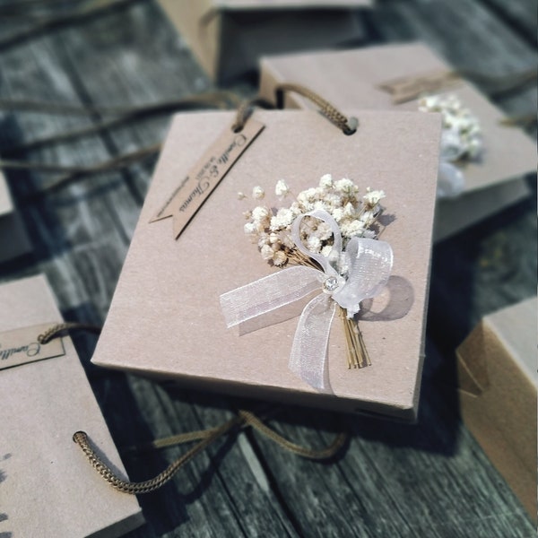 Floral Crafted Wedding Welcome Bag | Elegant Guest Greeting | Unique Hotel Paper Bag | Special Event Favor