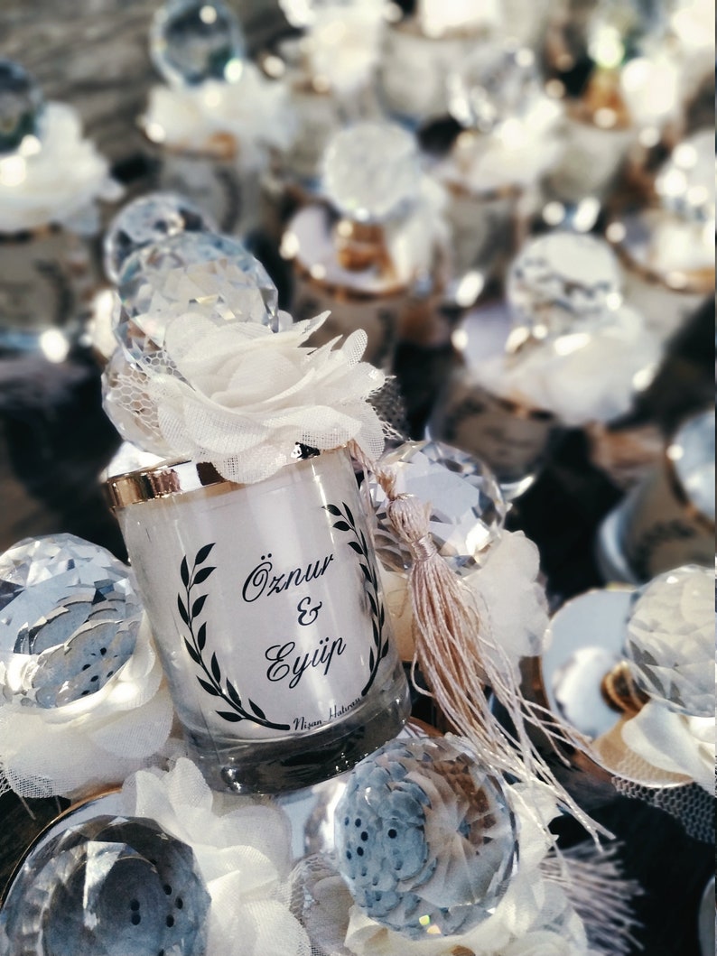 Luxury Candle Favor Elegant Candle Favor Unique Wedding Etsy UK