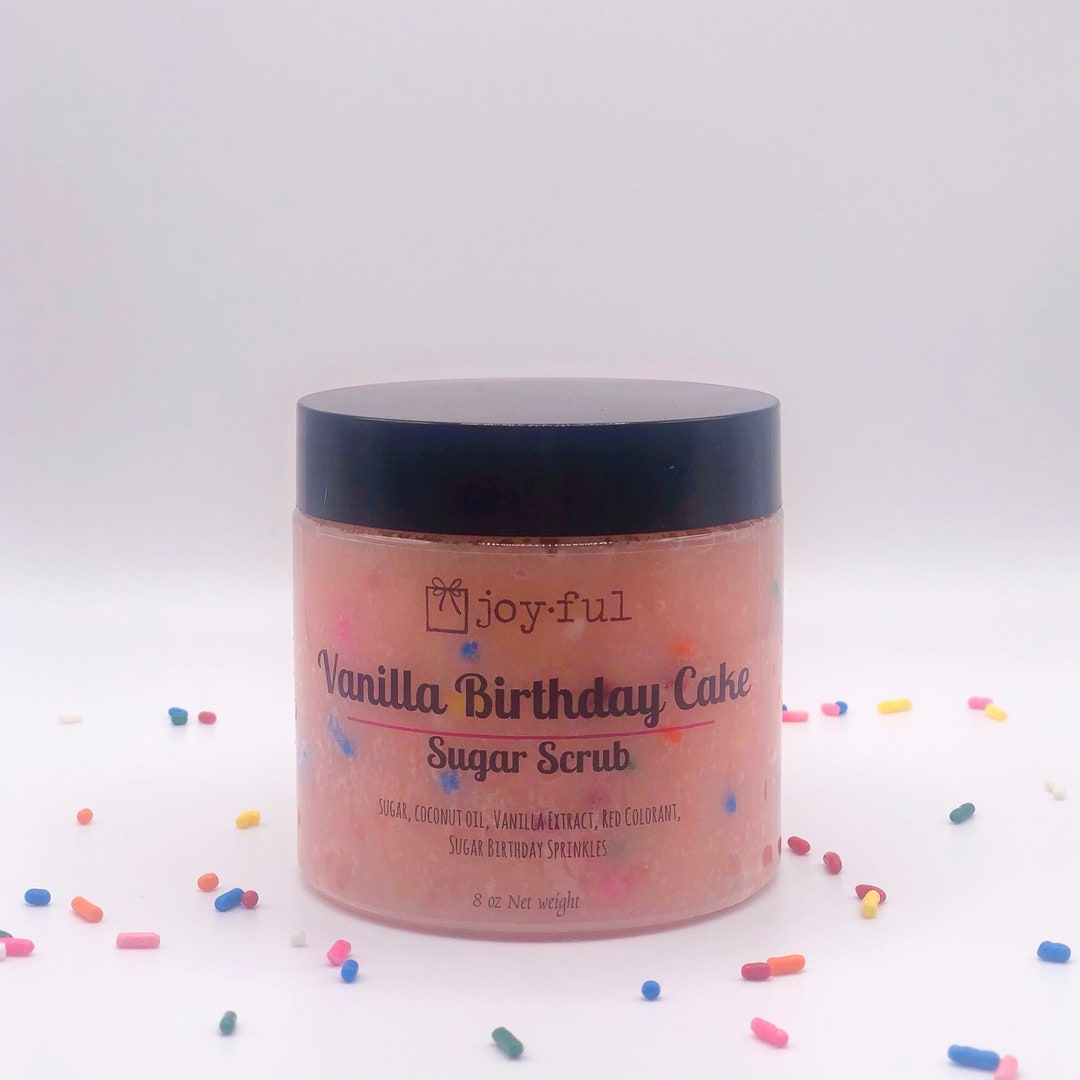 Vanilla Birthday Cake Body Scrub Etsy