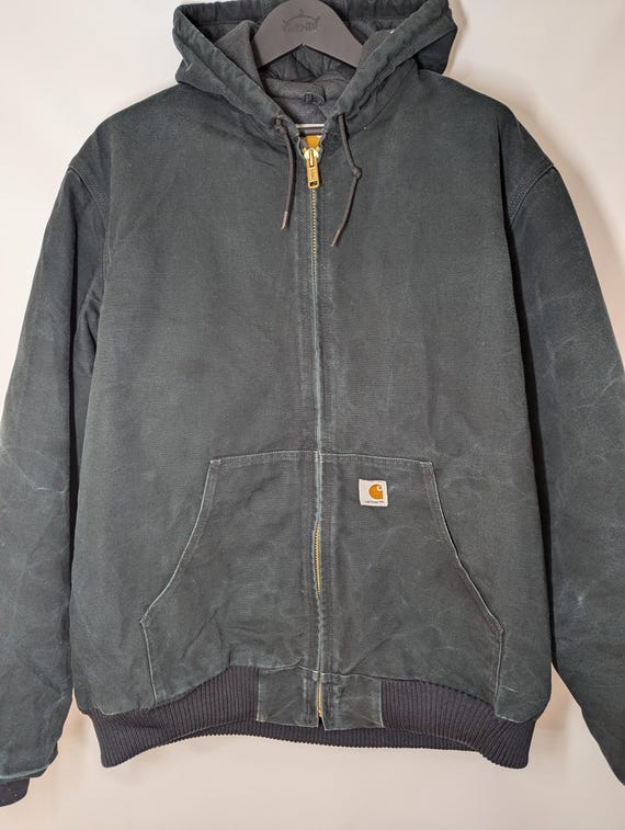 Carhartt Vintage Active Jacket J140 Black Fleece - Etsy