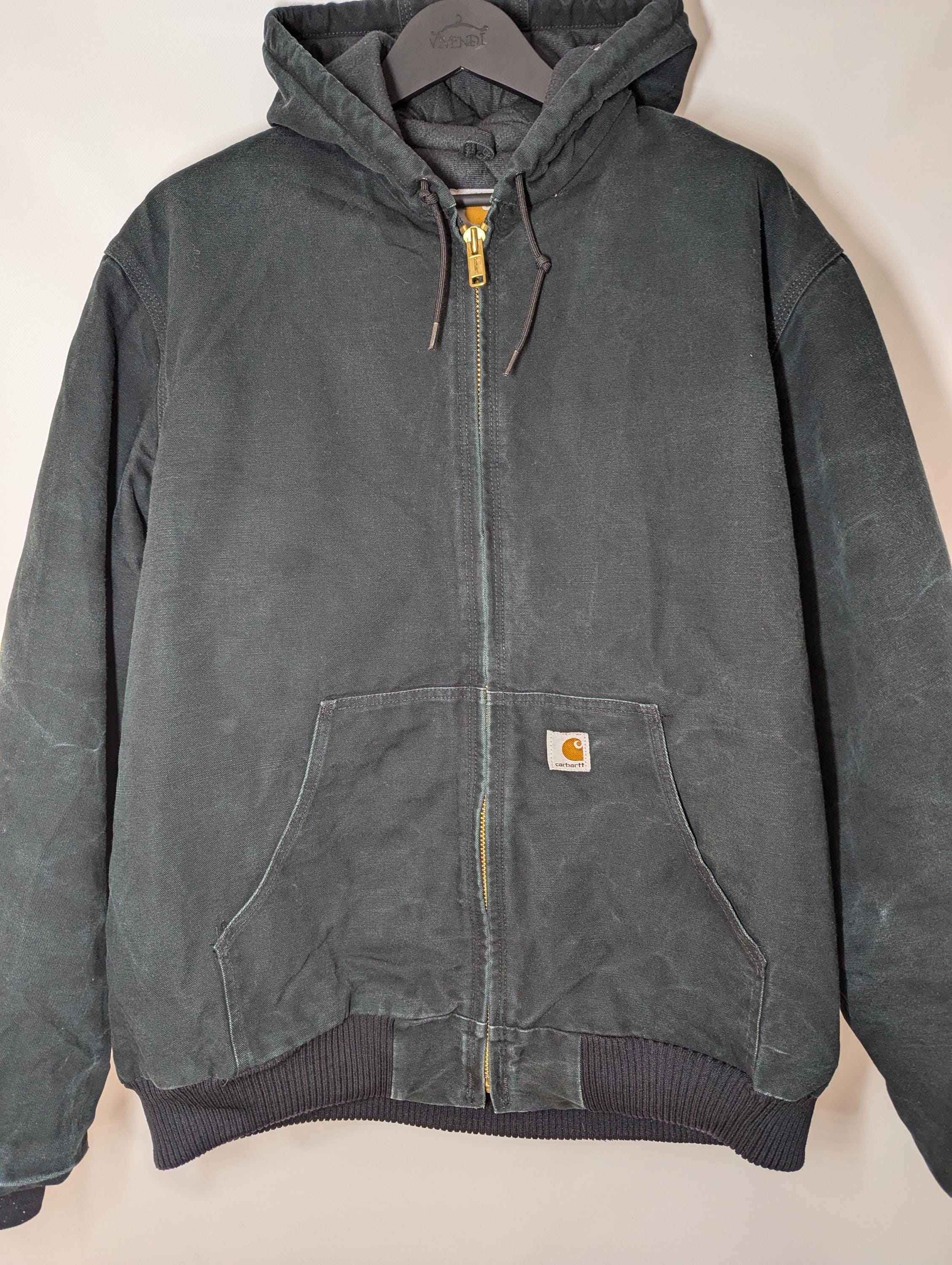 Carhartt Vintage Active Jacket J140 Black Fleece - Etsy
