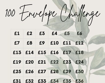 100 Envelope Challenge Digital File