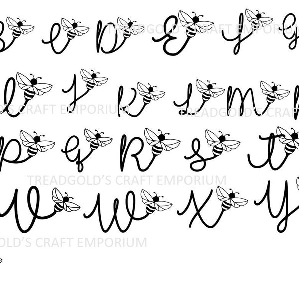 bumble bee alphabet svg / bee alphabet svg / bumble bee svg / alphabet svg / bee svg / bee letter svg / bumble bee svg / bee letters svg