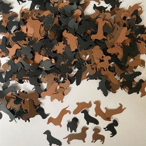 Dachshund confetti / sausage dog confetti / bespoke confetti / personalised confetti / dog confetti / animal confetti / French bulldog /