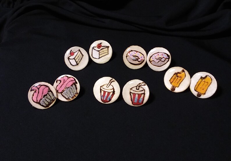 Buttercream (Or, the Icing on the Cake) Stud Earrings